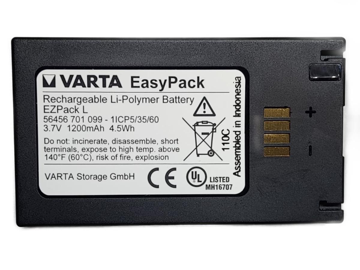 Varta Easypack L EZPack L 3,7V 1200mAh Li-Polymer Medizintechnik Akku Battery